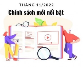 Chính sách mới nổi bật có hiệu lực từ tháng 11/2022